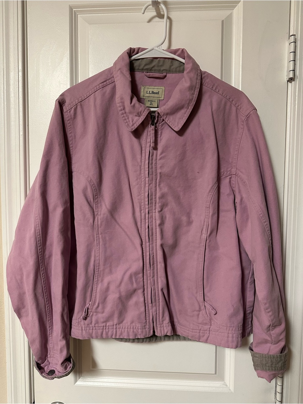 L.L. Bean Women's Purple Mauve Utility Zip Jacket - Picture 2 of 9
